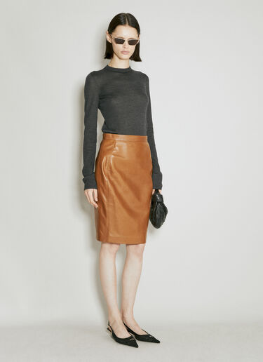 Saint Laurent Cashmere, Wool And Silk Sweater Grey sla0254013