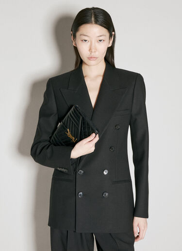 엔벨로프 플랩 파우치 Saint Laurent 엔벨로프 플랩 파우치 블랙 sla0255109