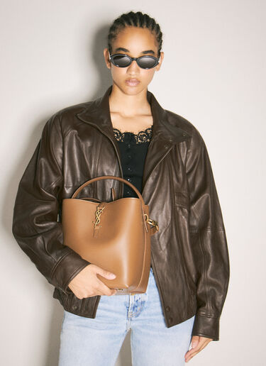 Le 37 가죽 숄더백 Saint Laurent Le 37 가죽 숄더백 레드 sla0257087