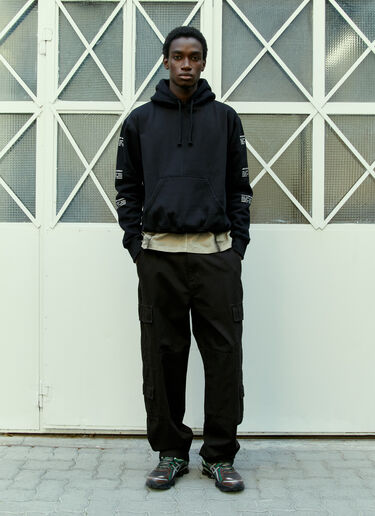 Space Available Upcycled Plant-Based Hooded Sweatshirt Black spa0354009