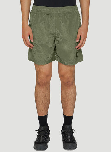 Logo Swim Shorts Stone Island Logo Swim Shorts Green sto0144057