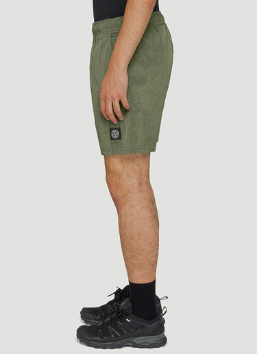 Logo Swim Shorts Stone Island Logo Swim Shorts Green sto0144057