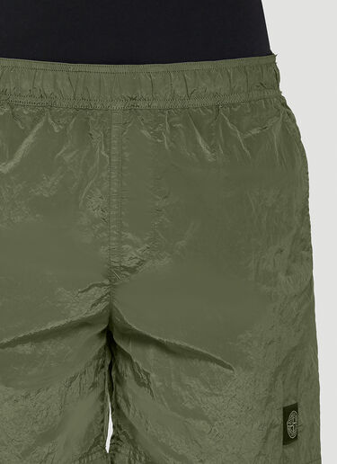 Logo Swim Shorts Stone Island Logo Swim Shorts Green sto0144057