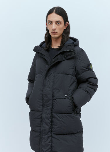 Real 罗盘贴饰羽绒外套 Stone Island Real 罗盘贴饰羽绒外套 黑色 sto0154010