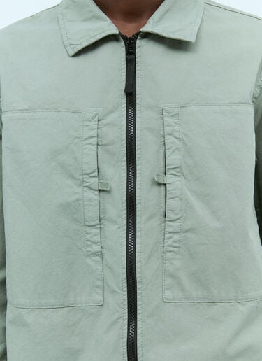 Logo Patch Overshirt Stone Island Logo Patch Overshirt Green sto0154040