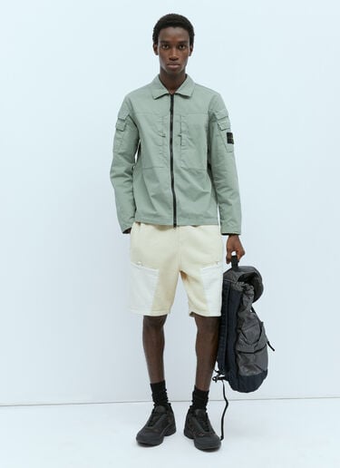 Fleece Track Shorts Stone Island Fleece Track Shorts Cream sto0154046