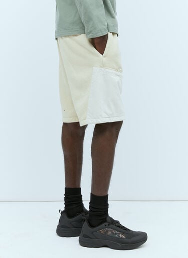 Fleece Track Shorts Stone Island Fleece Track Shorts Cream sto0154046