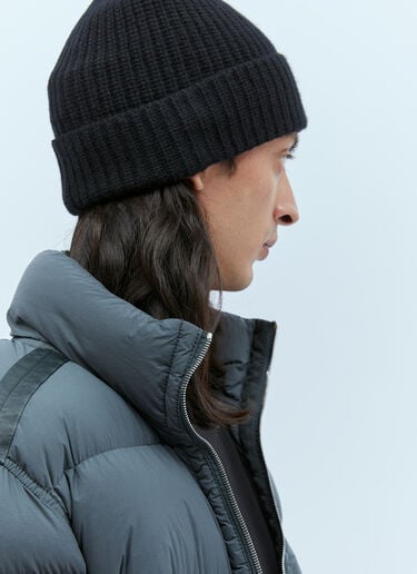 Stone Island 컴퍼스 패치 비니 햇 블랙 sto0154087