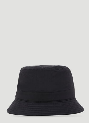 Stone Island Logo Patch Bucket Hat Black sto0154095