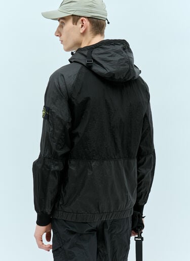 Stone Island 连帽防风夹克  黑色 sto0156033