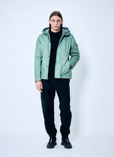 Stone Island Short Parka Jacket Green sto0160031