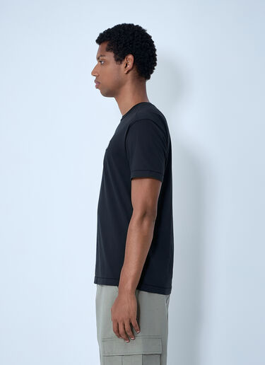 Stone Island Logo Motif T-Shirt Black sto0162009