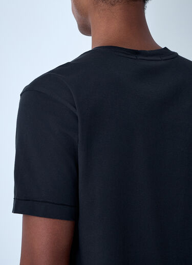Stone Island Logo Motif T-Shirt Black sto0162009