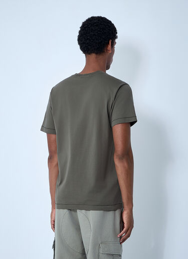 Stone Island Logo Motif T-Shirt Khaki sto0162024