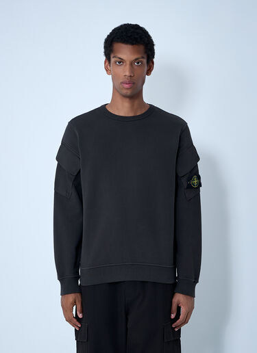 Logo Patch Sweater Stone Island Logo Patch Sweater Dark Grey sto0162043
