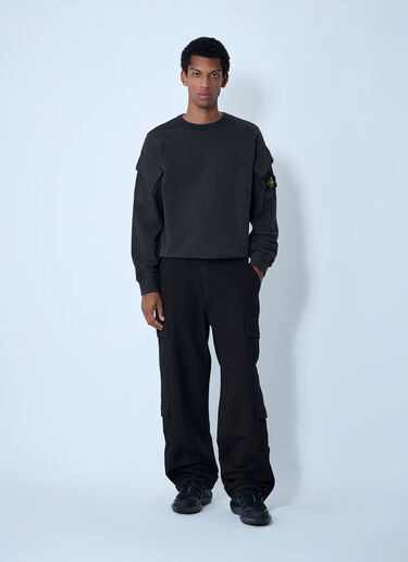 Stone Island Logo Patch Sweater Dark Grey sto0162043