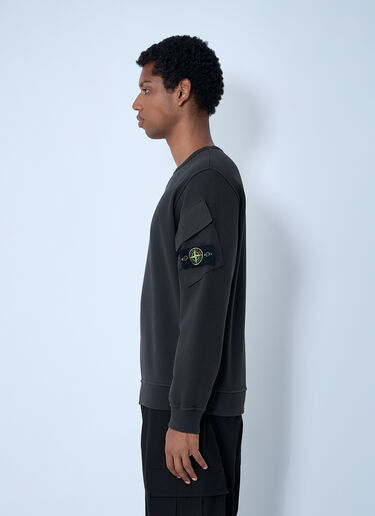 Stone Island Logo Patch Sweater Dark Grey sto0162043