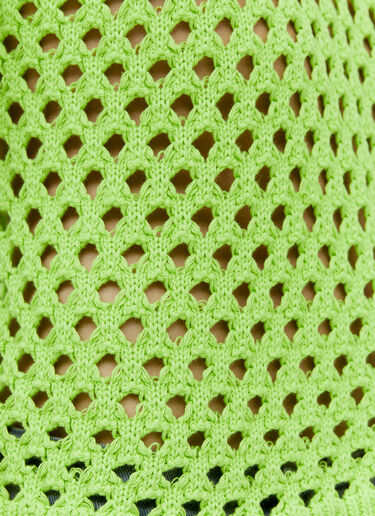 Open-Knit Polo Shirt Stüssy Open-Knit Polo Shirt Green sts0152056