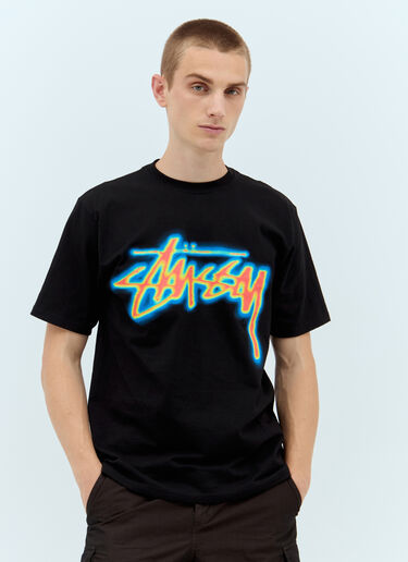 써멀 스톡 티셔츠 Stüssy 써멀 스톡 티셔츠 블랙 sts0157018