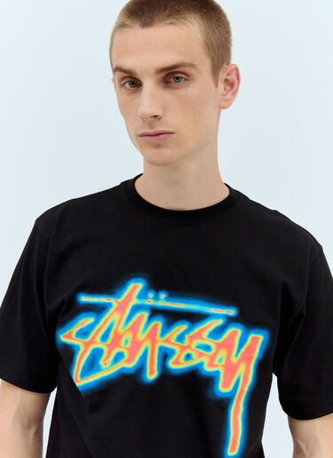 Stüssy 써멀 스톡 티셔츠 블랙 sts0157018