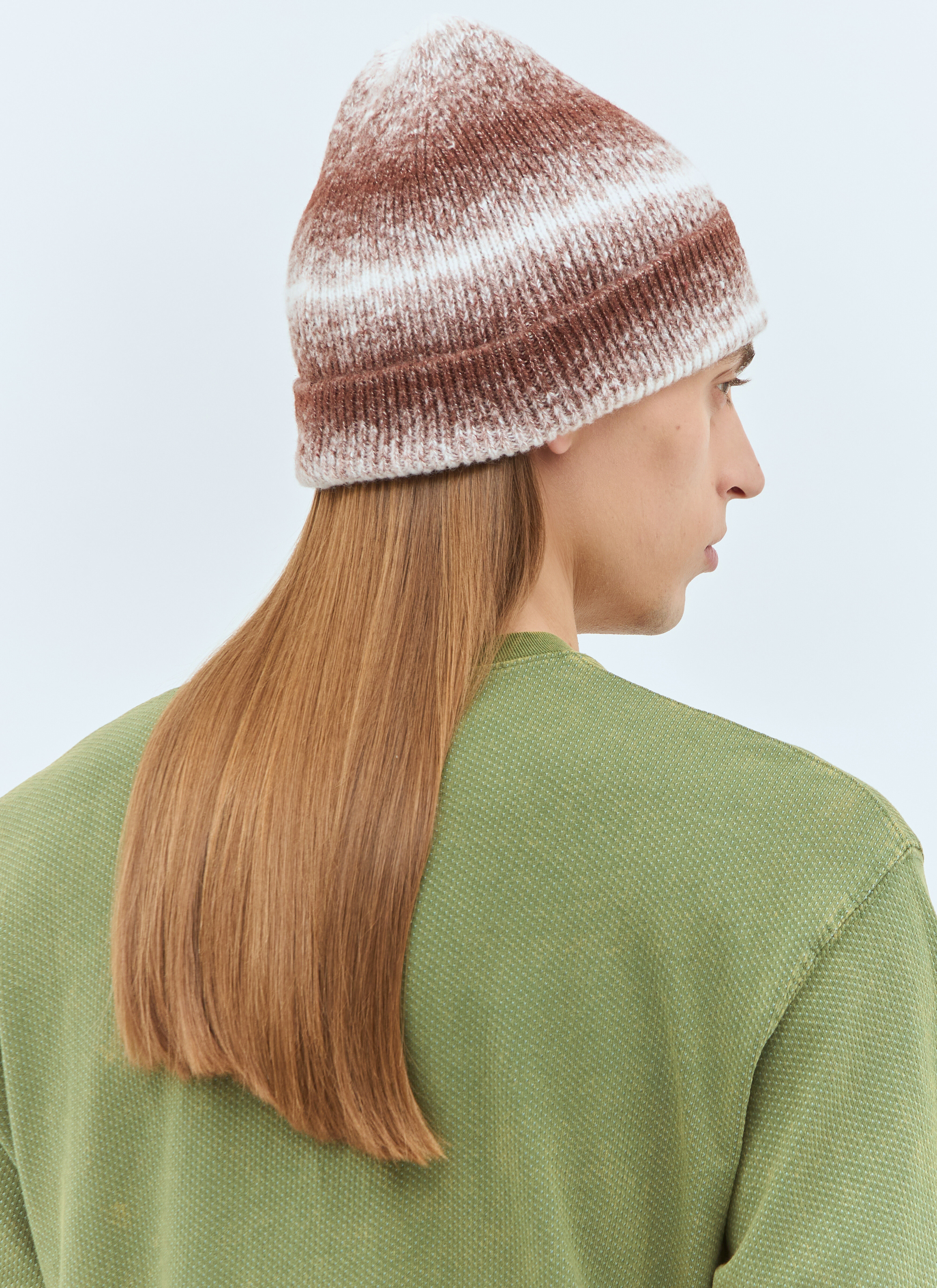 Stussy Striped Cuff Beanie Hat Wine OS BNWT | eBay