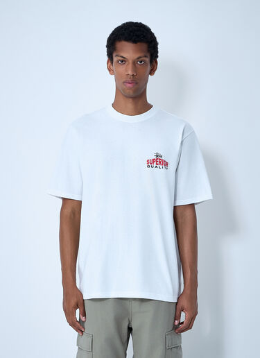 Logo Motif T-Shirt Stüssy Logo Motif T-Shirt White sts0161001