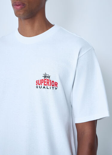 Logo Motif T-Shirt Stüssy Logo Motif T-Shirt White sts0161001