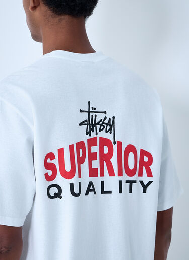 Logo Motif T-Shirt Stüssy Logo Motif T-Shirt White sts0161001
