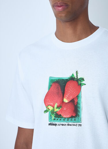 Logo Motif T-Shirt Stüssy Logo Motif T-Shirt White sts0161002
