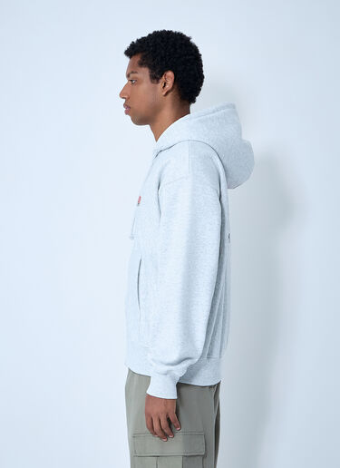 Logo Motif Zip-Up Sweatshirt Stüssy Logo Motif Zip-Up Sweatshirt Grey sts0161004