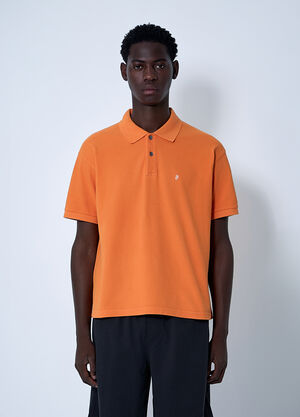 Stüssy 徽标图案 polo 衫 橙色 sts0161008