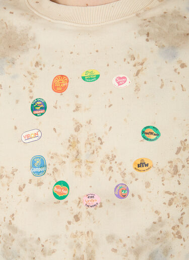 Souvenir x Viron 천연 염색 크루넥 스웻셔츠 베이지 svn0146004