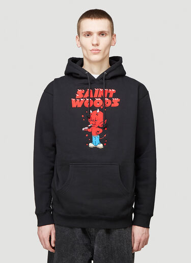 Saintwoods Little Devils Hooded Sweatshirt Black swo0144008