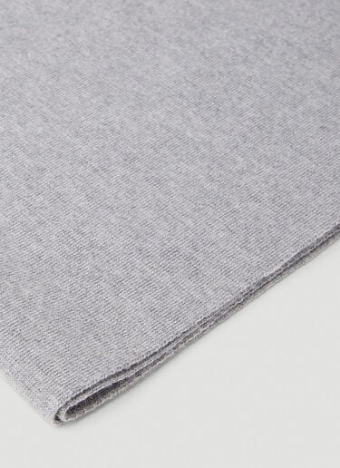 Milano Stitch Four Bar Pocket Scarf Thom Browne Milano Stitch Four Bar Pocket Scarf Grey thb0151048