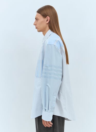 Contrast Stripe Shirt Thom Browne Contrast Stripe Shirt Light Blue thb0157004
