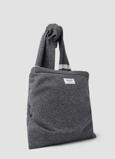 Thom Browne Sweater Shoulder Bag Grey thb0351001