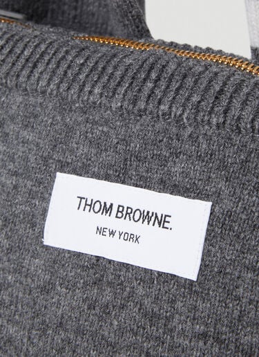 Sweater Shoulder Bag Thom Browne Sweater Shoulder Bag Grey thb0351001