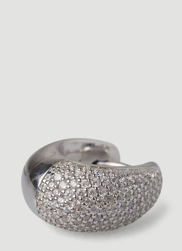 Ice Pavé Small Hoop Earrings Tom Wood Ice Pavé Small Hoop Earrings Silver tmw0248019