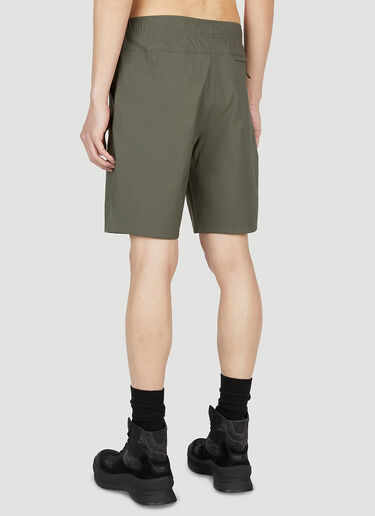 The North Face 트래블 로고 프린트 쇼츠 그린 tnf0152044