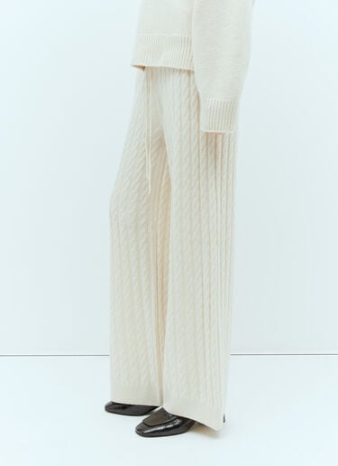 Cable Knit Pants TOTEME Cable Knit Pants Beige tot0255021