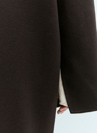 Signature Wool Double Coat TOTEME Signature Wool Double Coat Brown tot0255023