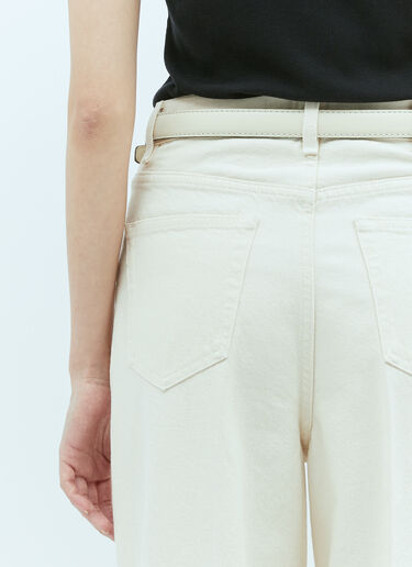 Slim Leather Belt TOTEME Slim Leather Belt Cream tot0256033