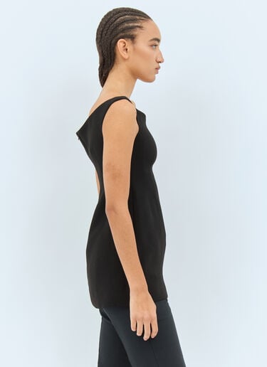 Curved Off-Shoulder Top TOTEME Curved Off-Shoulder Top Black tot0258009