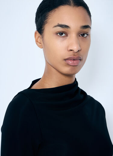 TOTEME Draped Jersey Dress Black tot0259038