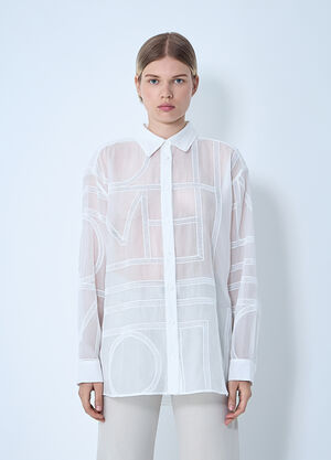 TOTEME Classic Crochet Shirt White tot0261000