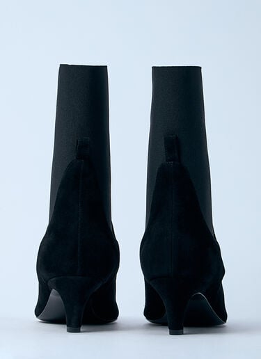 TOTEME Leather Boots Black tot0261007