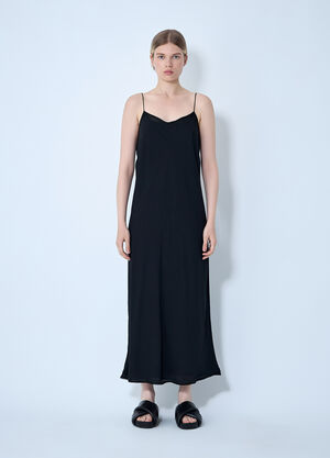 TOTEME Satin Slip Dress Black tot0261040