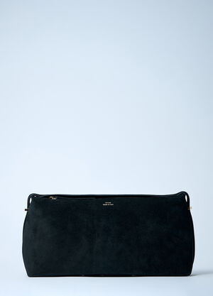TOTEME T-Lock Leather Clutch Black tot0261050