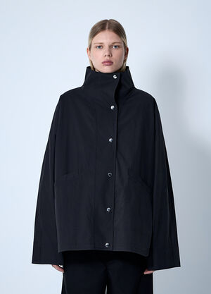 TOTEME Summer Parachute Jacket Black tot0261063