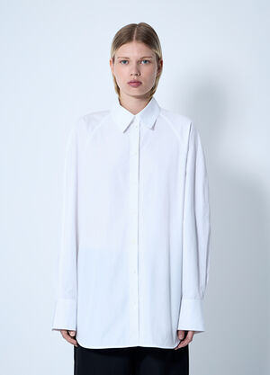 TOTEME Raw Raglan Shirt White tot0261065